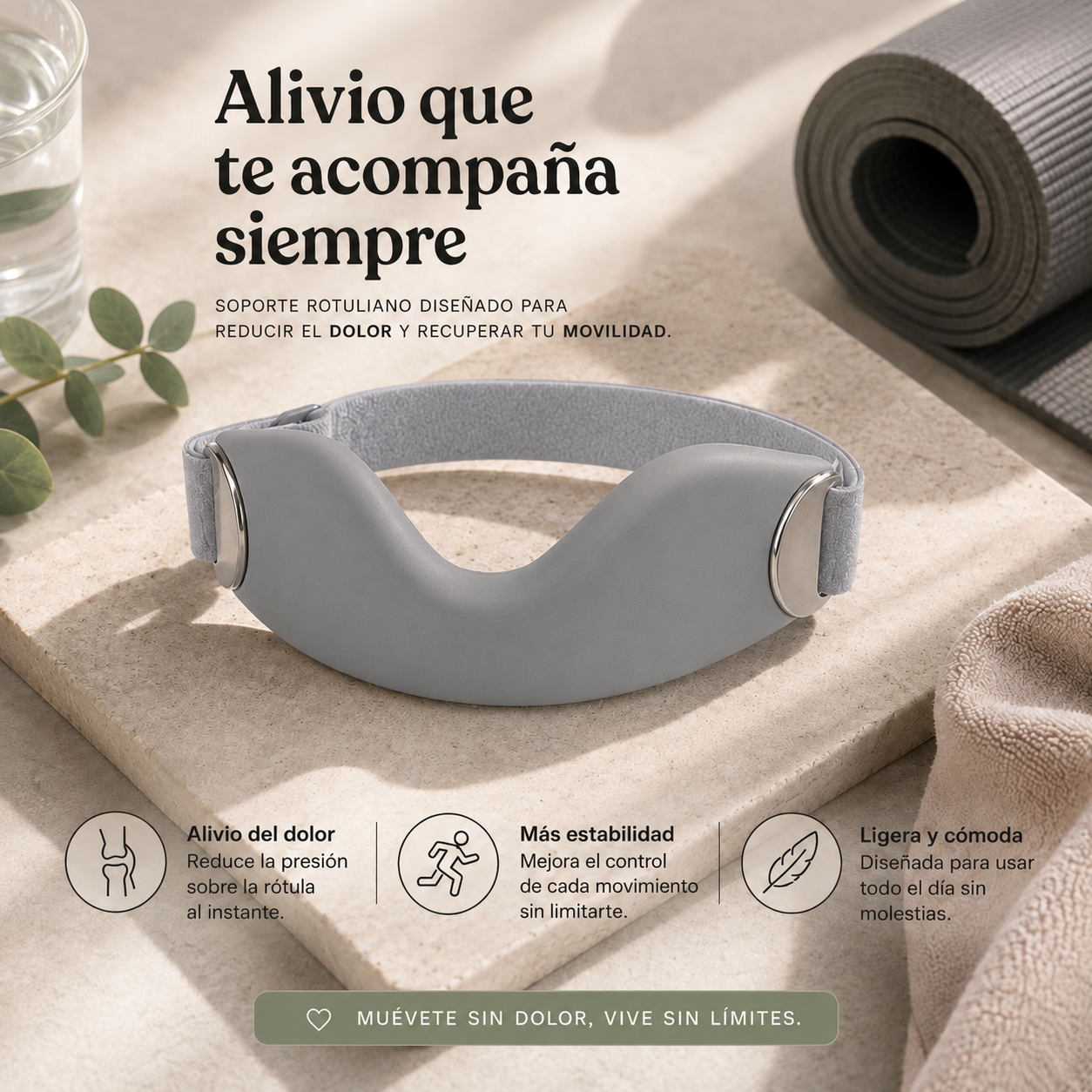Correa de precisión para la rodilla